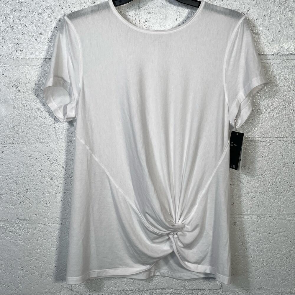 ID Ideology Women's Side-Knot T-Shirt,  white large